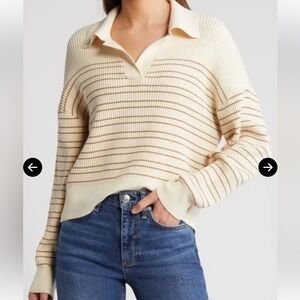 Rag & Bone Macie Stripe Ribbed Polo